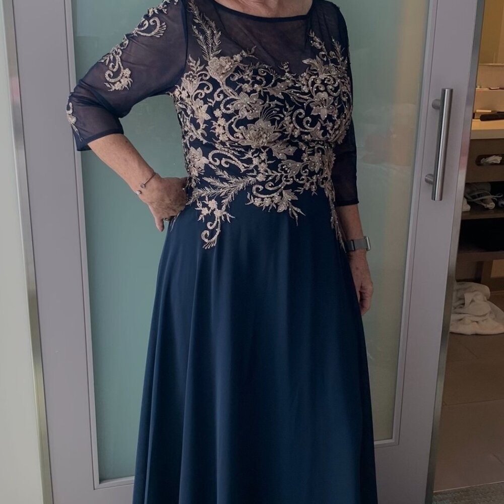 Full length Navy gown